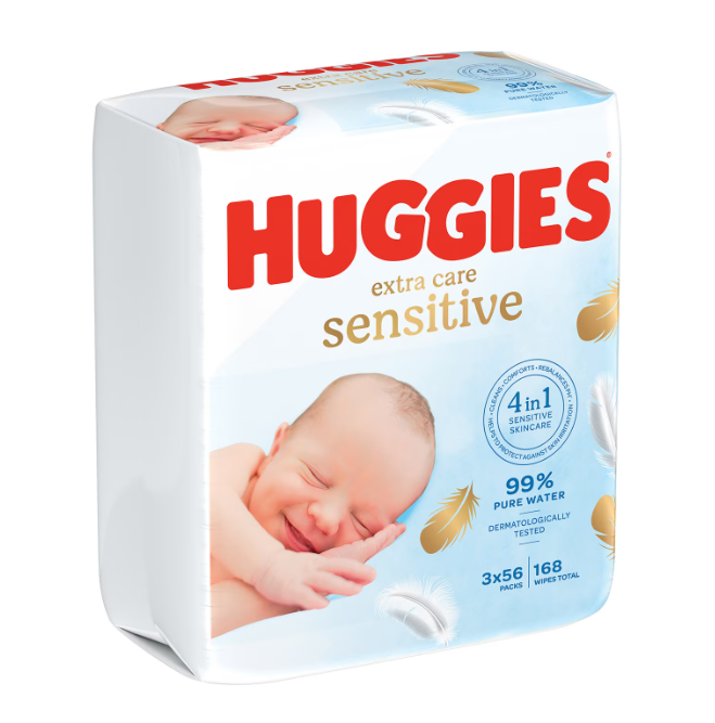 Servetele Huggies Pure Extra Care - 168 buc - imagine 7