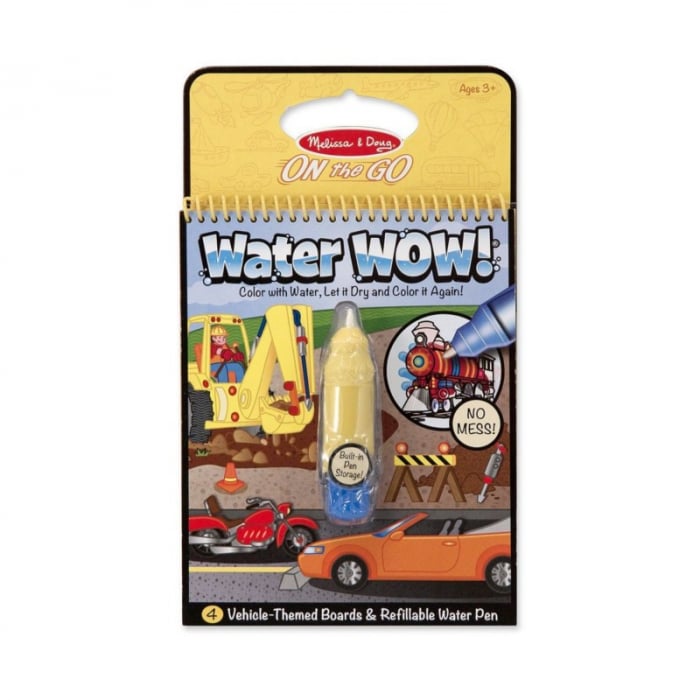 Carnet Colorat Apa Magica Vehicule Melissa & Doug