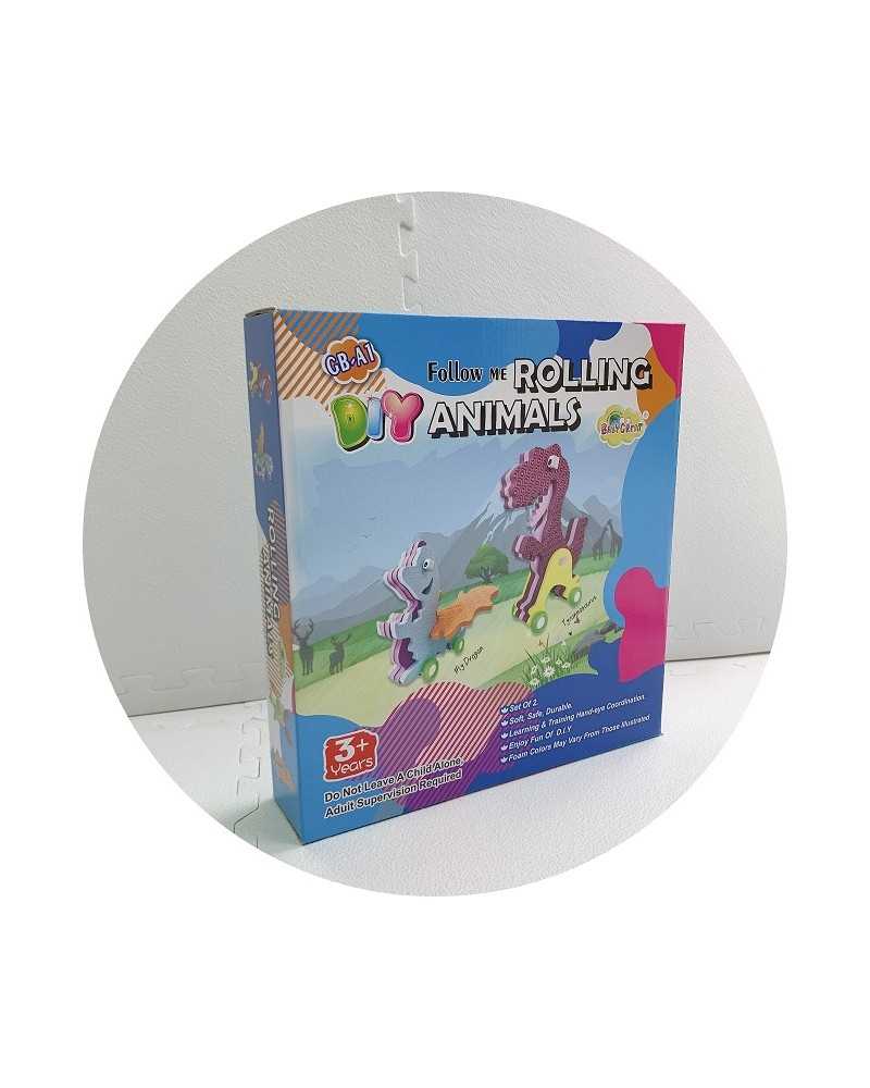 Jucarie Baie Babygreat Spuma Animale cu Rotite - imagine 3