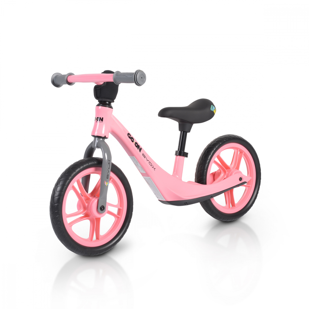 Bicicleta Byox Go On Pink 12 Inch, Fără Pedale - imagine 3