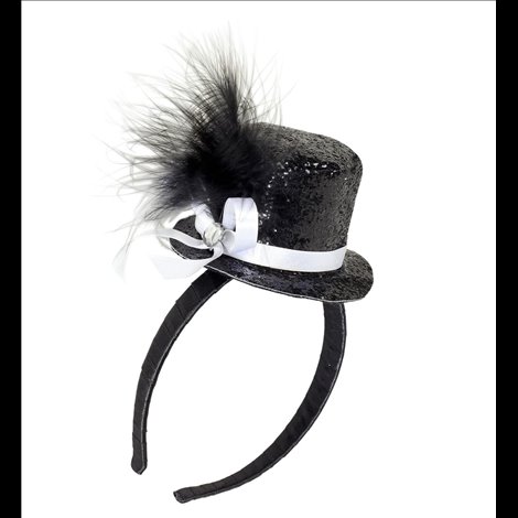 Bentita Palarie Mini Neagra Widmann | Accesoriu Petrecere