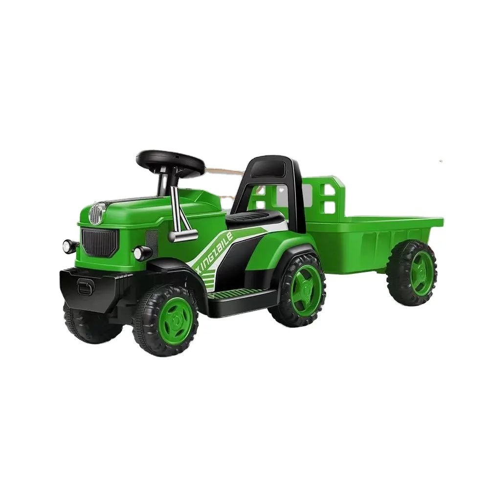 Tractor Electric Nichiduta King Track Green cu Remorcă - imagine 3