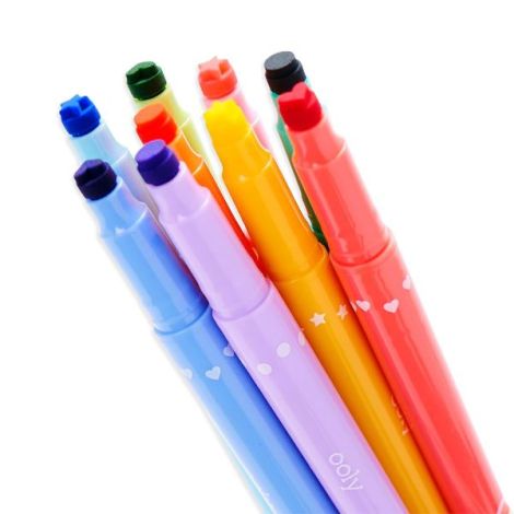 Ooly Carioci Confetti Stamp 9 buc - Duble Utilitate - imagine 2