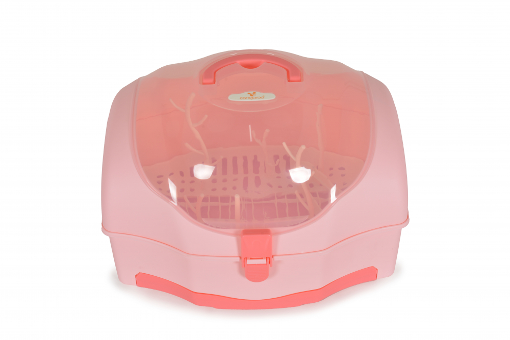 Cutie uscare biberoane Cangaroo Pink - imagine 3