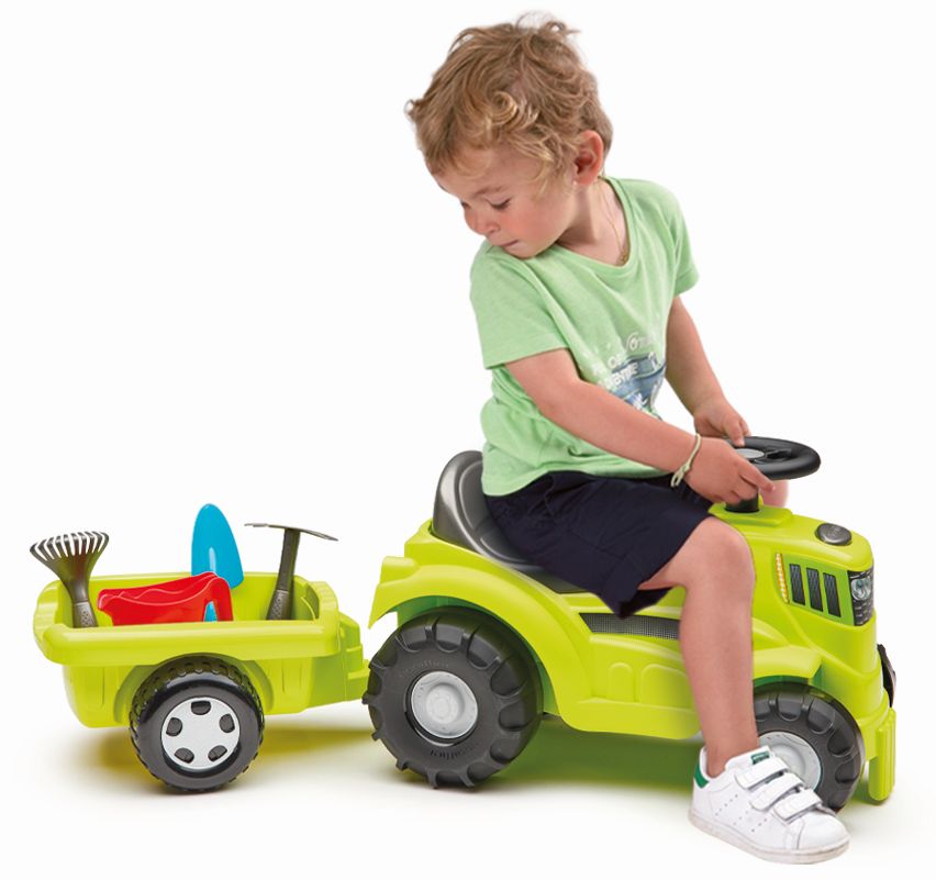 Tractor Ride-On Ecoiffier 85cm cu Remorca - imagine 2