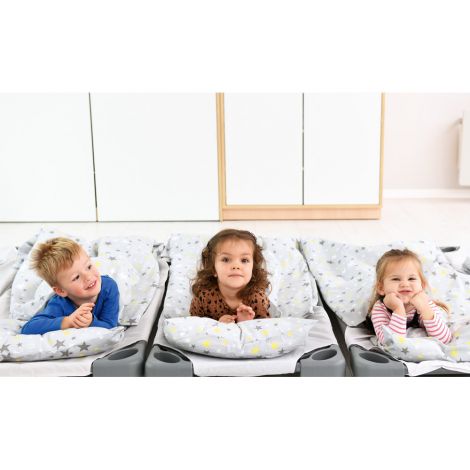 Pat stivuibil gri Moje Bambino | Grădiniță - imagine 12