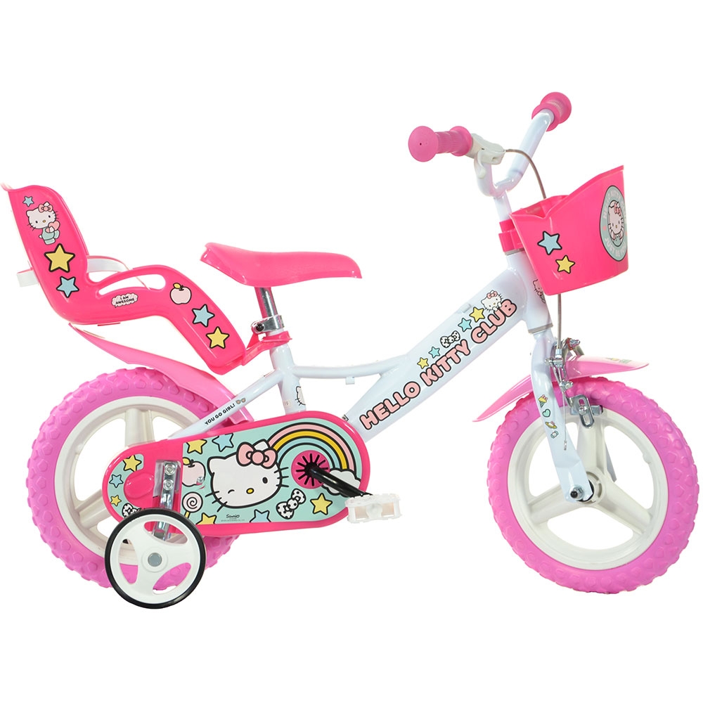 Bicicleta Dino Bikes Hello Kitty 12" cu Accesorii - imagine 2