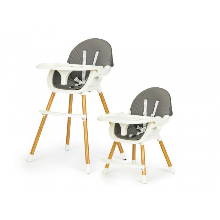 Scaun de masa 2 in 1 Ecotoys HA-004, Reglabil, Gri - imagine 8
