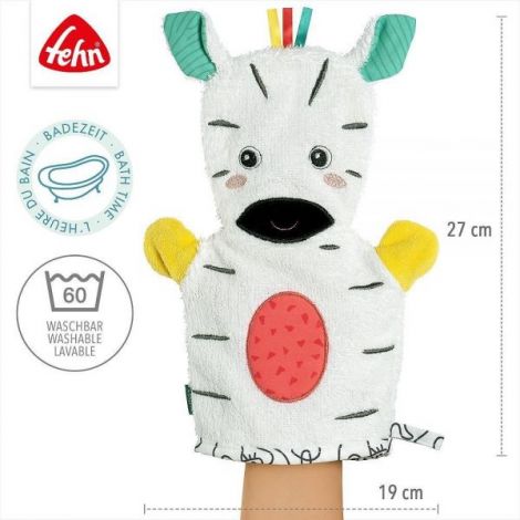Manusa Zebra Baie Bebelusi | Jucarie Baie 26cm - imagine 3