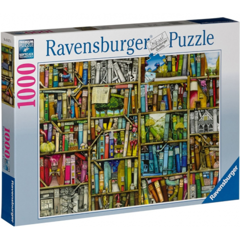 Puzzle Libraria Bizară 1000 piese Ravensburger