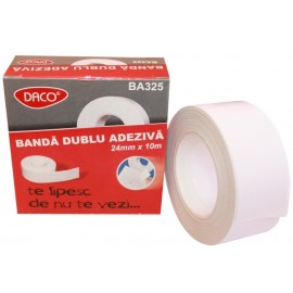 Banda Adezivă Dublă Daco 24mm x 10m