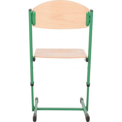 Scaun școlar Moje Bambino, ranforsat, reglabil, verde - imagine 3