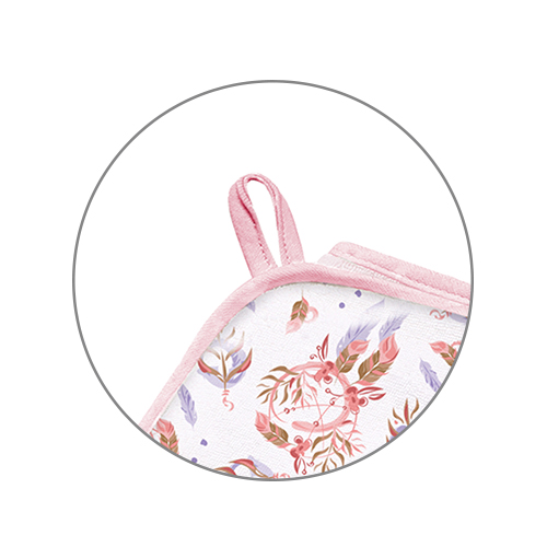 Prosop baie cu gluga Babyono 100x100 cm, Bumbac Moale