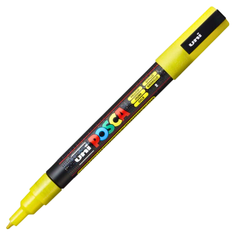 Marker Posca PC-3M Galben Sclipici
