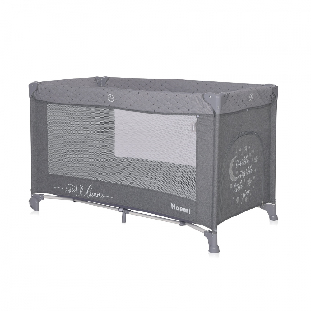 Patut Lorelli Noemi Cool Grey Star Pliabil + Accesorii - imagine 4