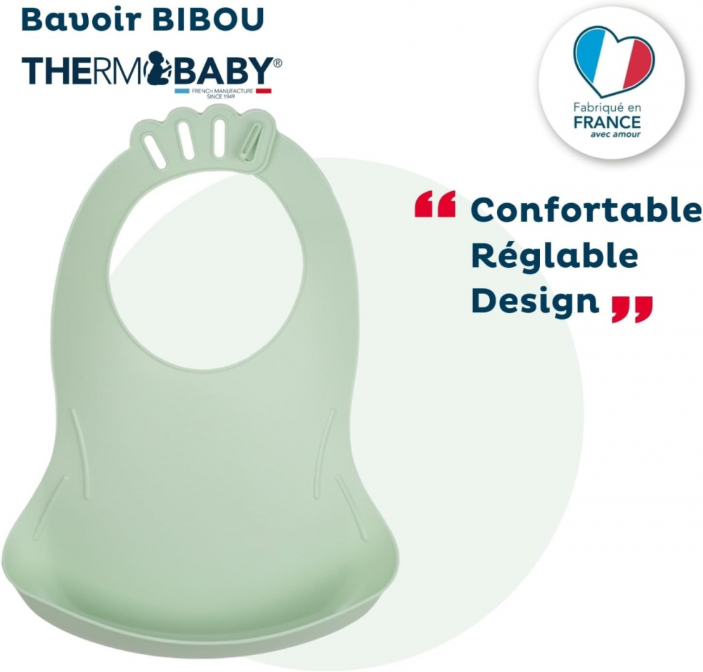 Baveta Thermobaby cu Colector Hrana Anti-pată