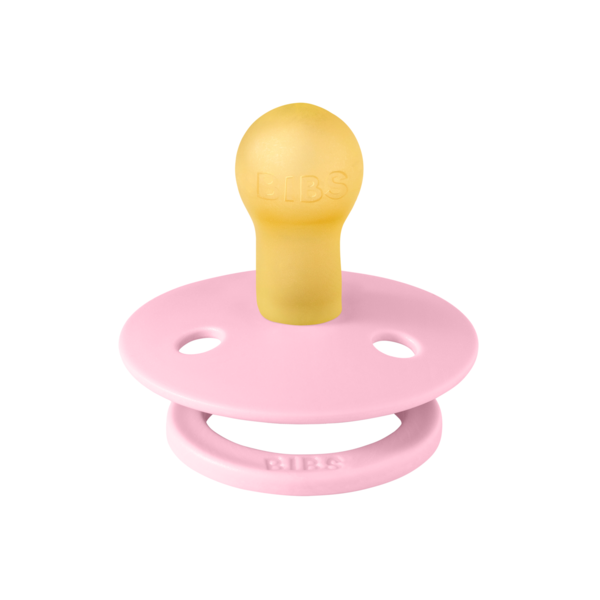 Suzeta Bibs Baby Pink, Tetină Rotundă, Latex, 0+ luni