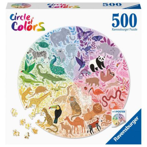 Puzzle Cerc Animale Ravensburger 500 piese