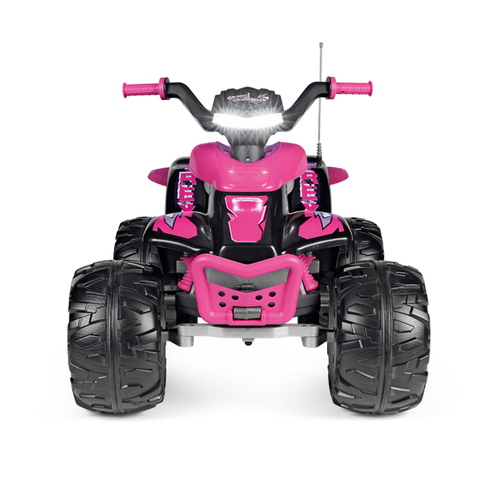 ATV Peg Perego Corral T-Rex 12V Roz Negru - imagine 5