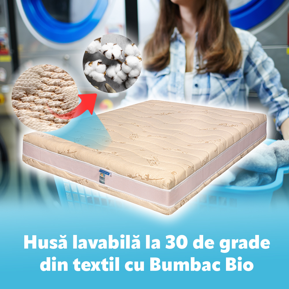 Saltea Ortopedica 80x200 Latex Cocos Ortopedicus - imagine 7