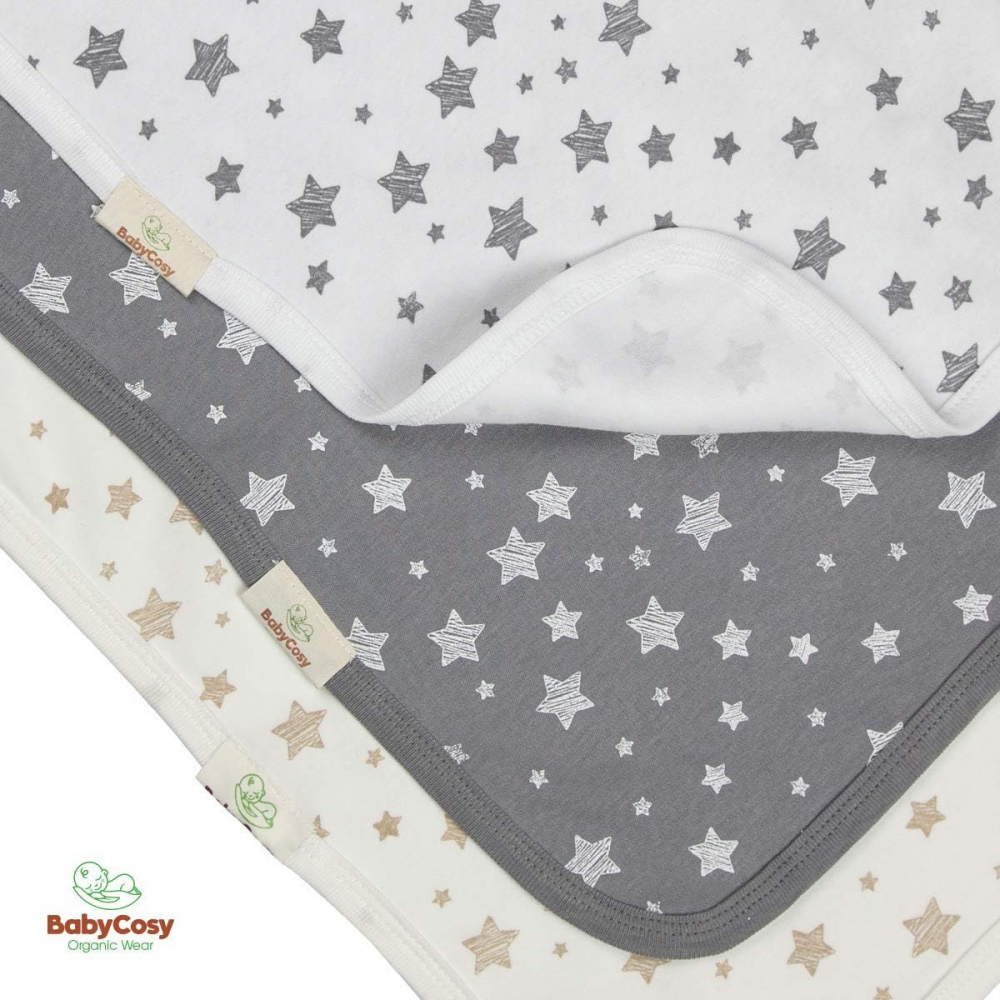 Set 3 Prosopele BabyCosy Bumbac Organic - imagine 2