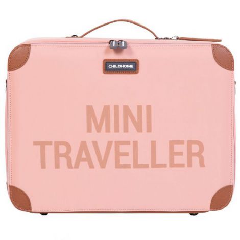 Valiza Childhome Mini Traveller Roz - Compactă & Practică