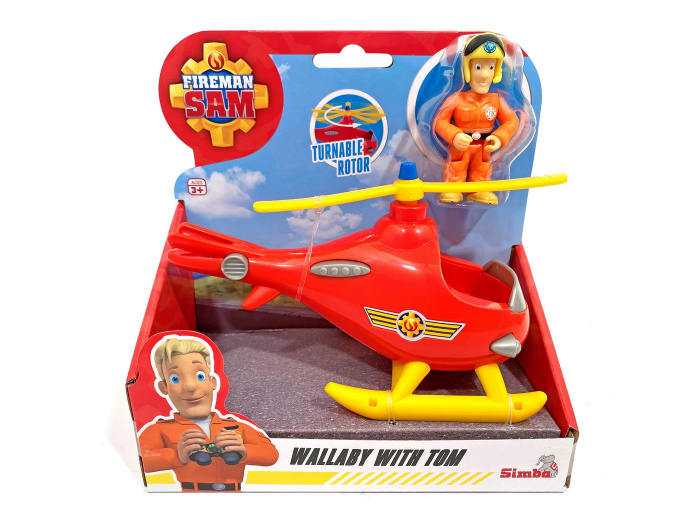 Pompierul Sam Elicopter Wallaby + Figurina Thomas