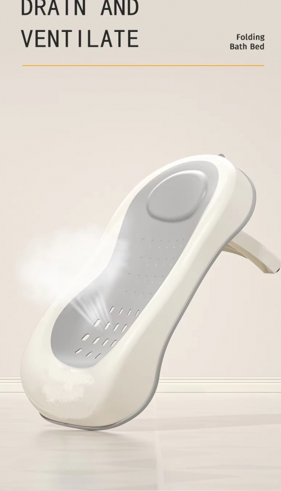 Little Mom AquaLounge Grey - Suport baie ergonomic - imagine 5