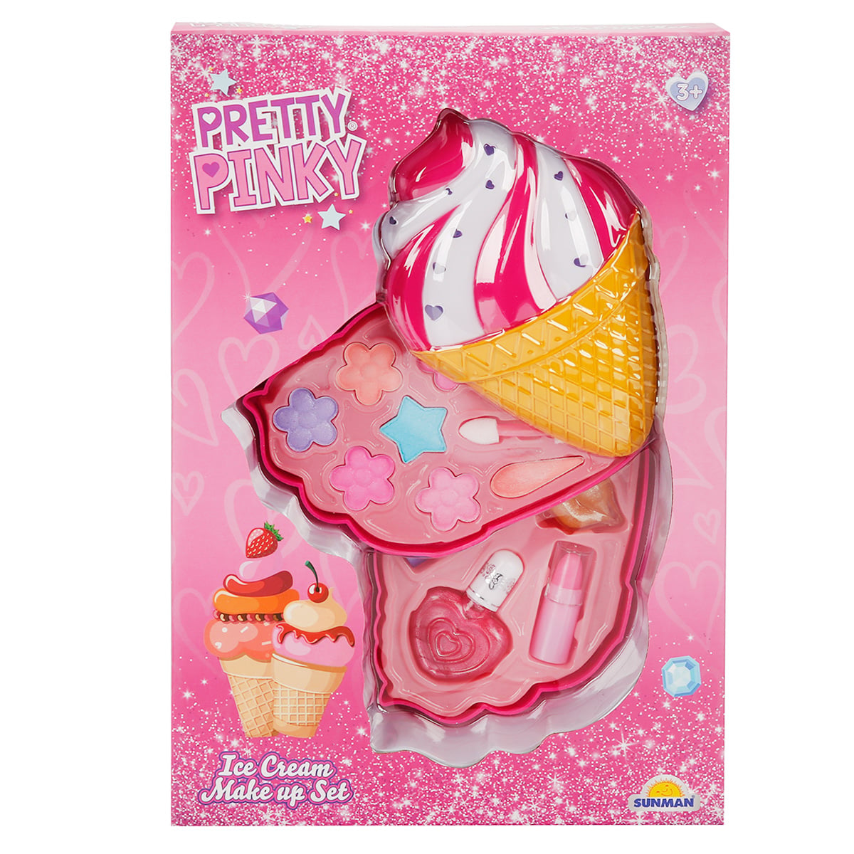 Trusa Machiaj Pretty Pinky 2 Nivele Forma Înghețată