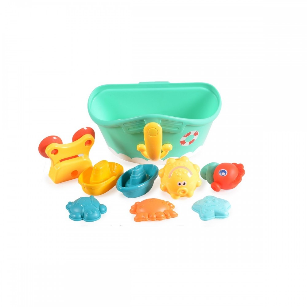 Set Jucării de Baie Huanger Boat cu Cos Uscare - imagine 5