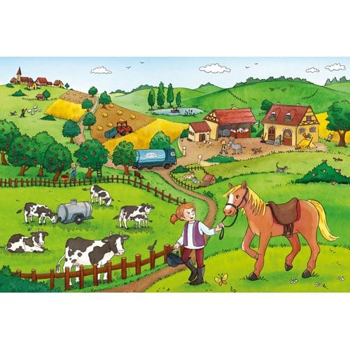 Puzzle Ravensburger Munca la Ferma 2x12 piese