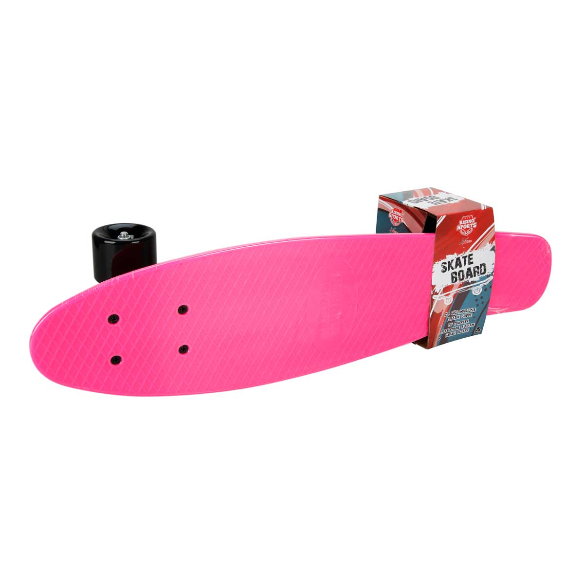 Skateboard Plastic Rising Sports, Roz, 58 cm