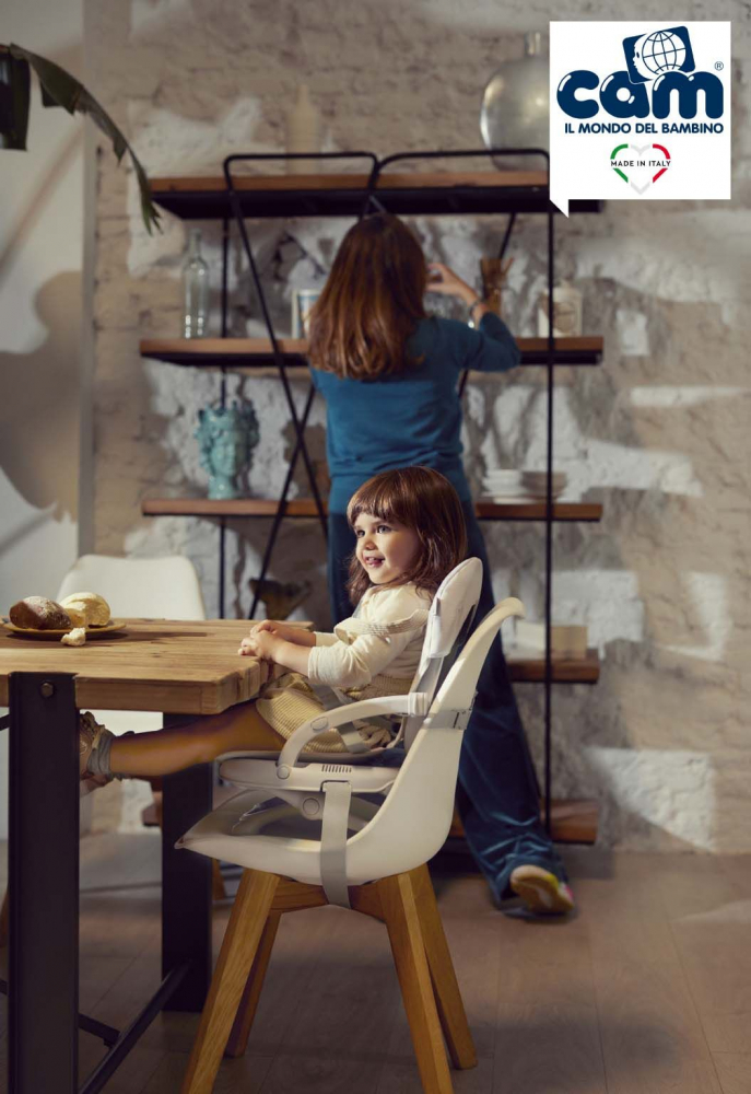Scaun de masa Cam Smarty pliabil gri 6-36 luni - imagine 4