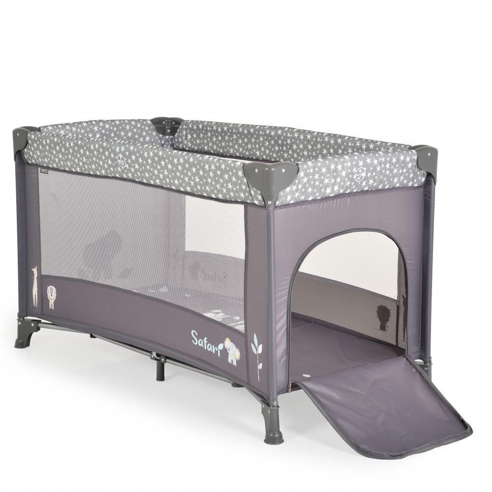 Patut Pliabil Moni Safari Graphite cu Saltea - imagine 2