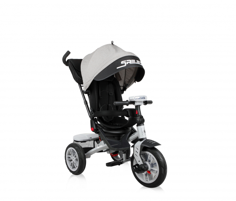 Tricicleta Lorelli Speedy Air 4 în 1, Gri-Negru - imagine 3