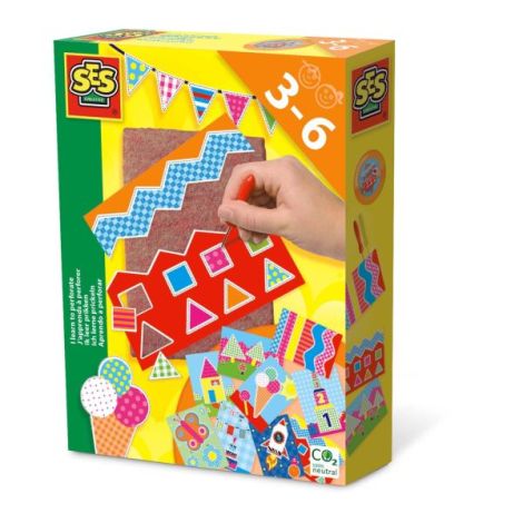 Set Invat sa perforez Ses Creative - Jucarie educativa