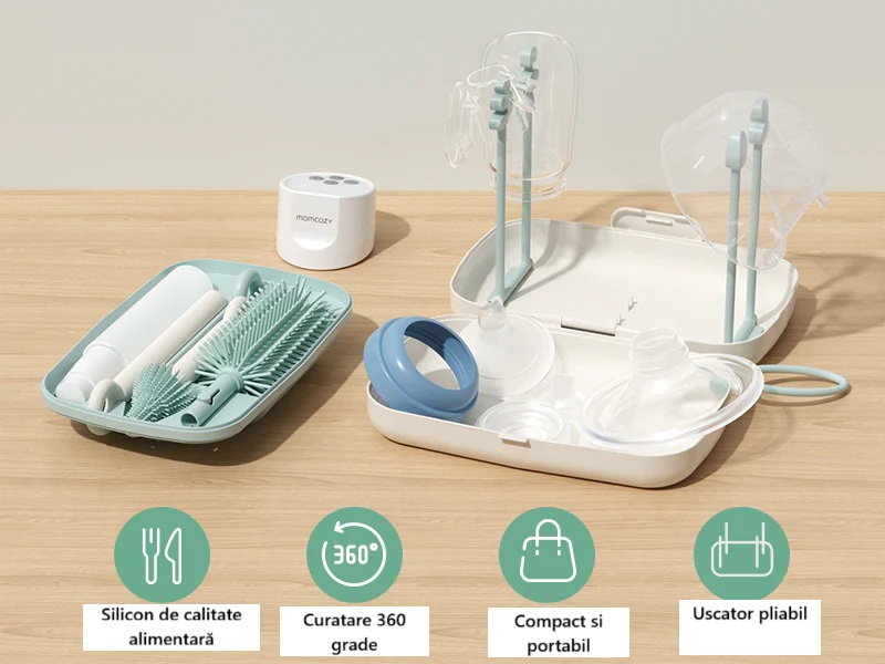 Kit Perii și Uscător Momcozy 7în1 Verde - imagine 4