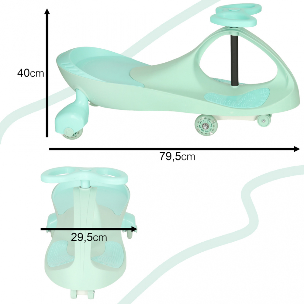 Plasmacar Ikonka Pastel Mint cu LED, 50 kg - imagine 5