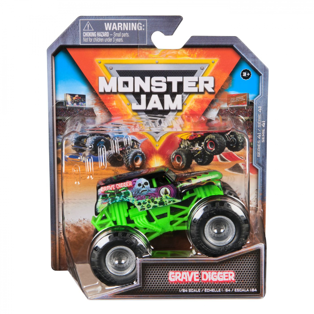 Masina Monster Jam Grave Digger Metalica 1:64