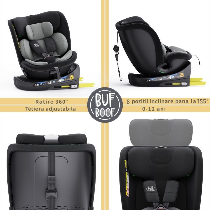 Scaun auto Buf Boof B-Joy rotativ isofix - imagine 4