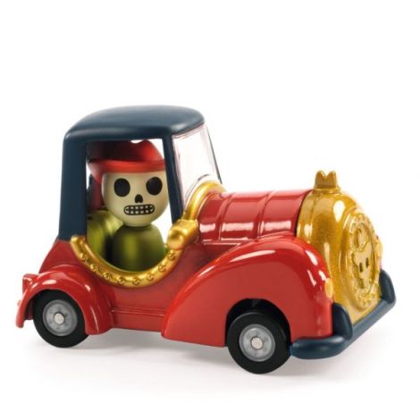 Masina Red Skull Djeco Metal Vintage - imagine 2