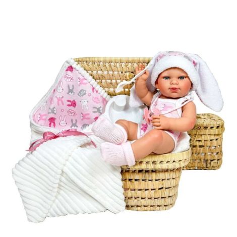 Papusa Nines D'Onil Little Bunny cu miros de vanilie
