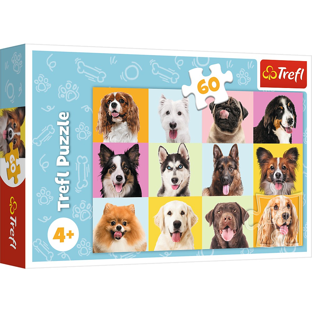 Puzzle Trefl 60 Piese Căței Drăguți