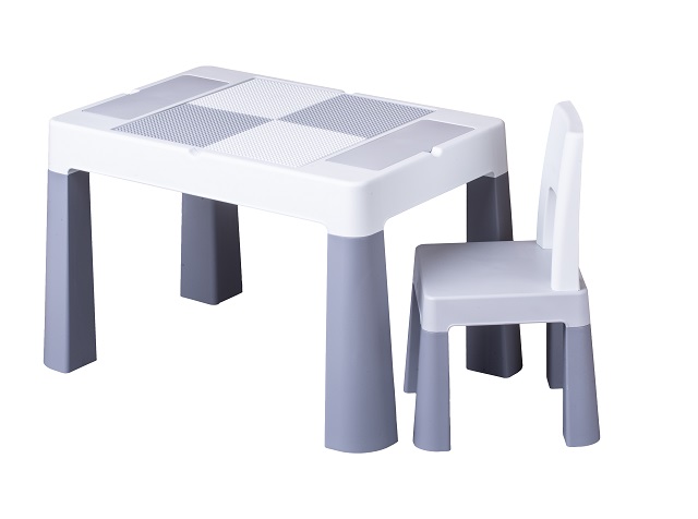 Set Masuta cu Scaun Tega Baby Multifun Gri