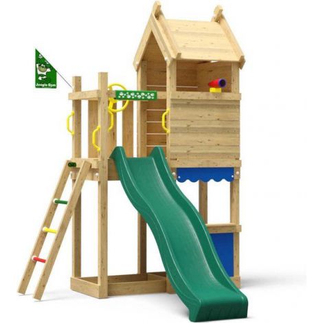 Jungle Gym Resort Turn Lemn cu Tobogan