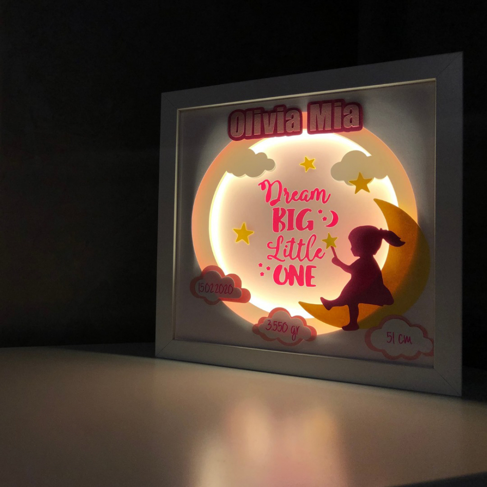 Tablou Luminos Fetita 009 | Decor Noorhandmadeatelier