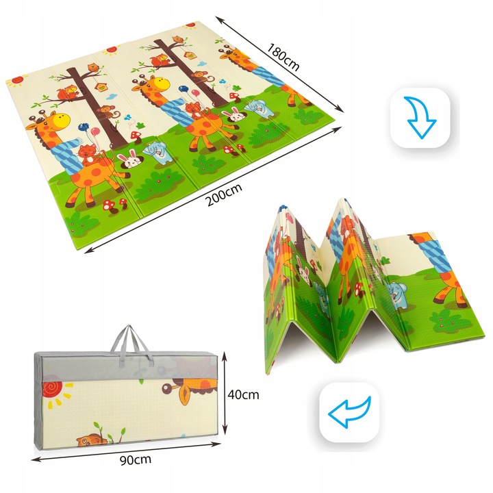 Covoras XPE Matadi 180x200 cm 2Fete City Animals - imagine 2