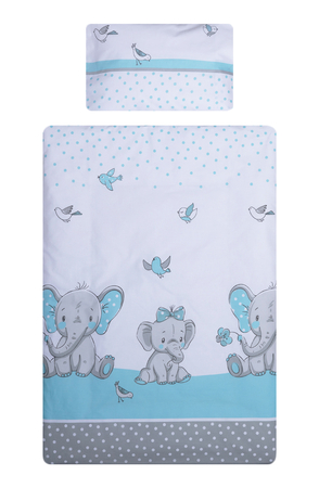 Lenjerie Patut Bebe Royal 3 Piese Elefant
