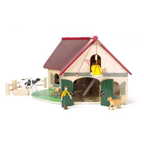 Set de joacă Ferma Small foot, cu figurine - imagine 2