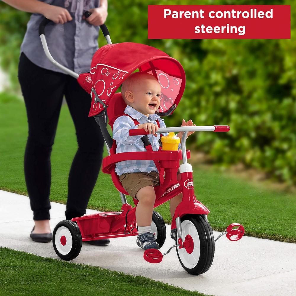 Tricicleta Radio Flyer 4 în 1 cu Control Direcție - imagine 7